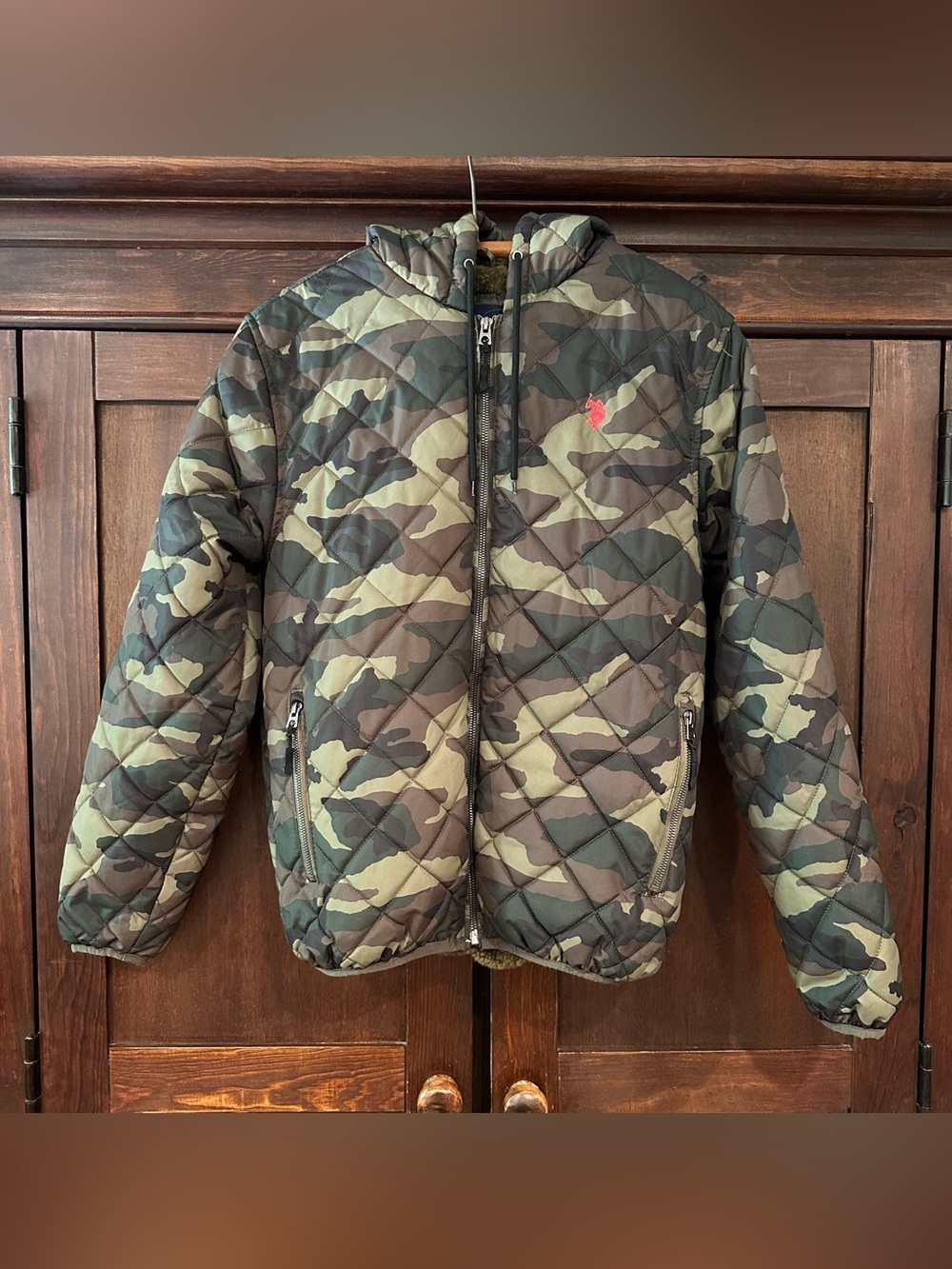 U.S. Polo Assn. • brand new camouflage puffer coat • jacket